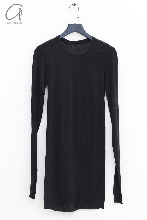 BORIS BIDJAN SABERI WLS1 series women's cotton cashmere long-sleeved T-shirt WLS1.MID FTT00001-HEI black